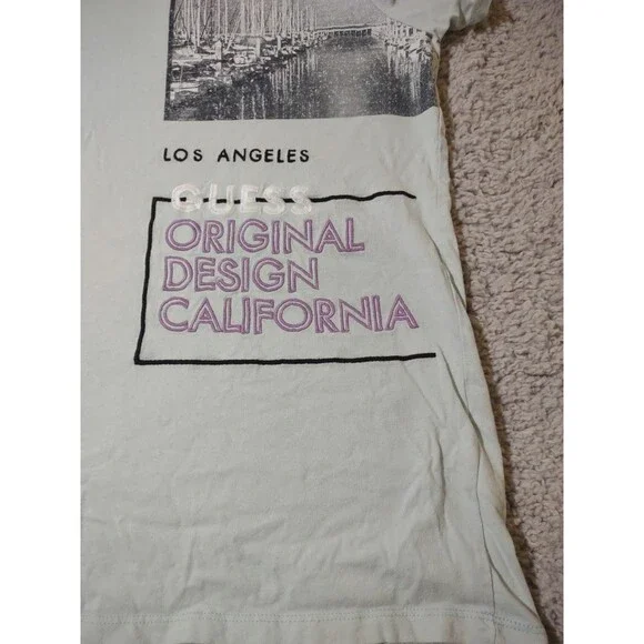 Guess Los Angeles Men's XL Short Sleeve Crewneck T-Shirt Stitched Letters - Picture 7 of 15